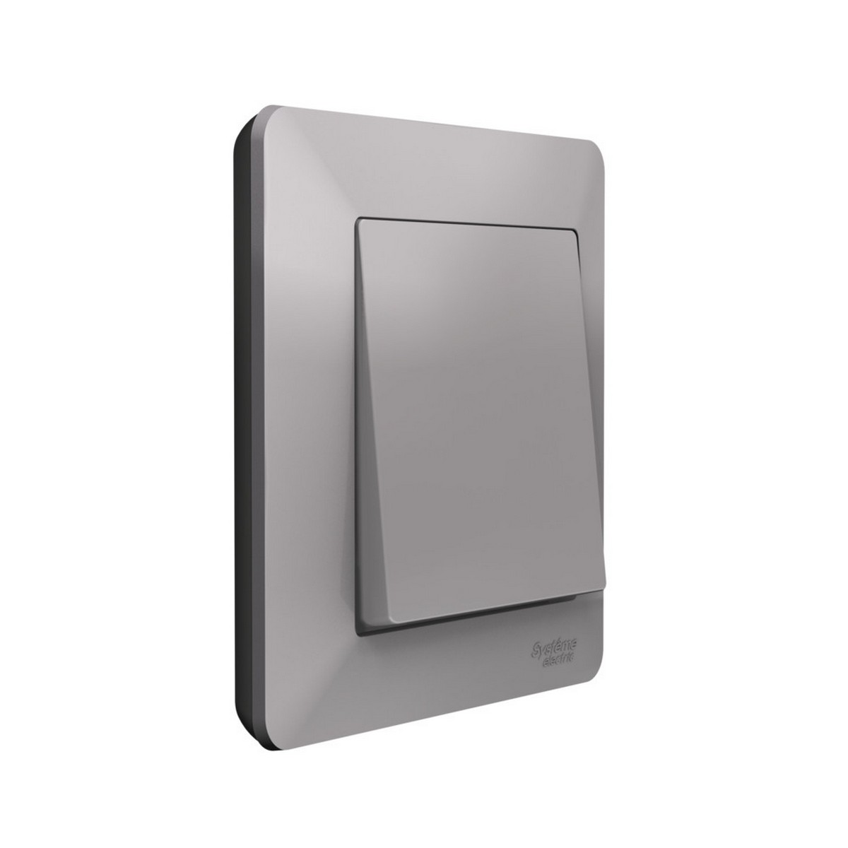 AtlasDesign Алюминий Рамка Systeme Electric AtlasDesign Air Алюминий/дымчатый черный 1-ая ATN220301