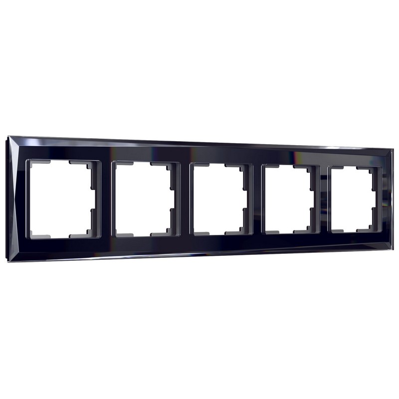 Рамки Werkel Diamant Рамка Werkel Diamant на 5 постов черный) W0051208