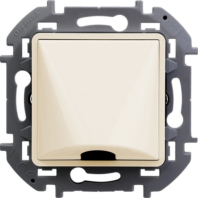 Legrand Inspiria Слоновая кость Вывод кабеля Legrand INSPIRIA Слоновая кость с зажимом для крепления 673891