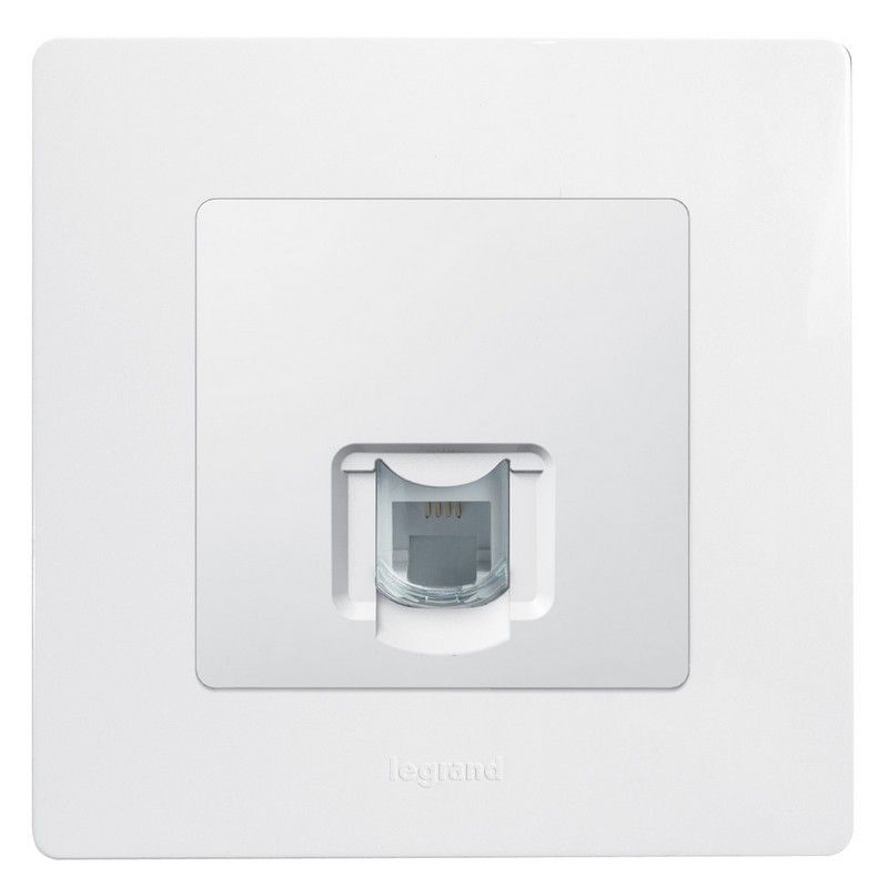 Legrand Etika Белый Розетка телефонная Legrand Etika белый (RJ11) 672240