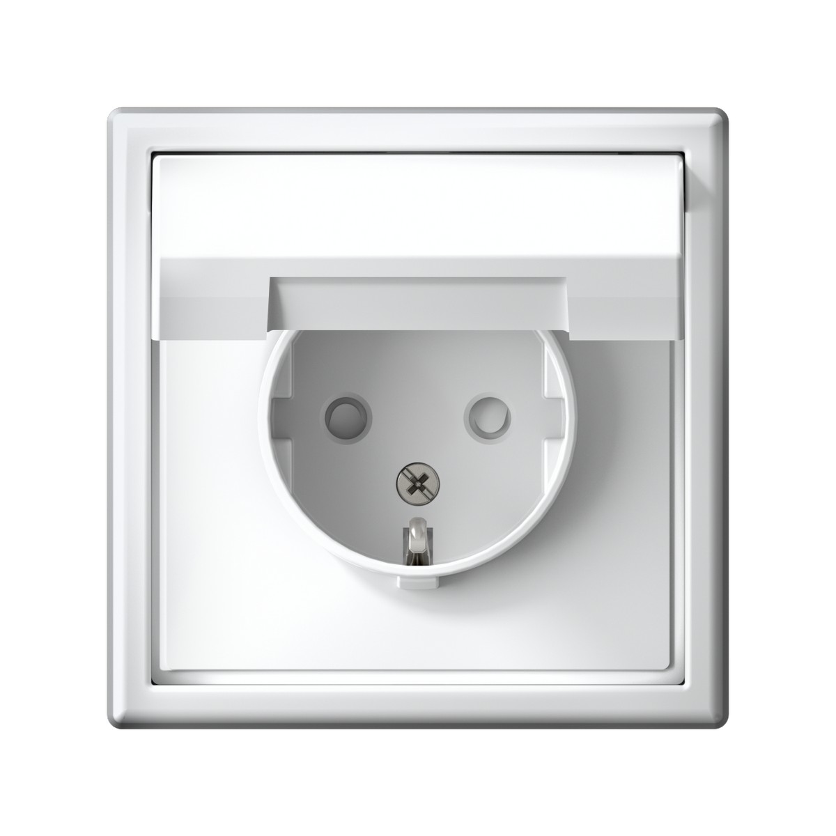 ArtGallery Белый Розетка Systeme Electric ArtGallery Белый с заземл. со шторк. с крышкой 16А IP20 GAL000146