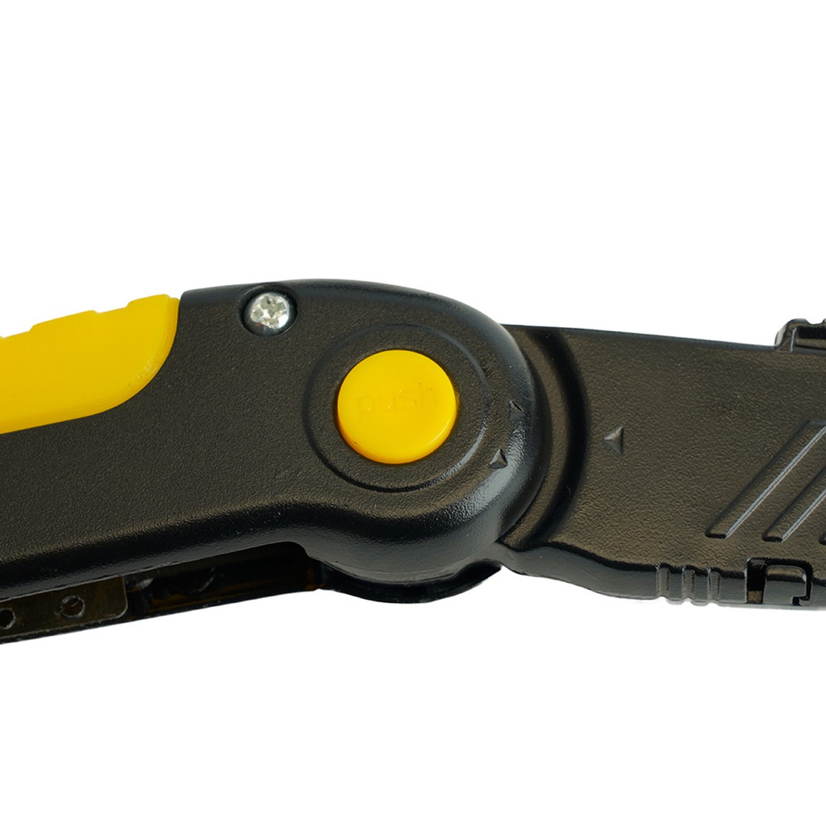 Нож строительно-монтажный с трапециевидным лезвием, 19 мм, 1 лезвие в рукоятке, STEKKER KMU-11-T 50198 фото