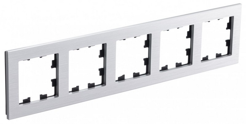 AtlasDesign Рамки Nature Рамка Systeme Electric AtlasDesign Nature Металл серебро 5-ая универсальная ATN312105