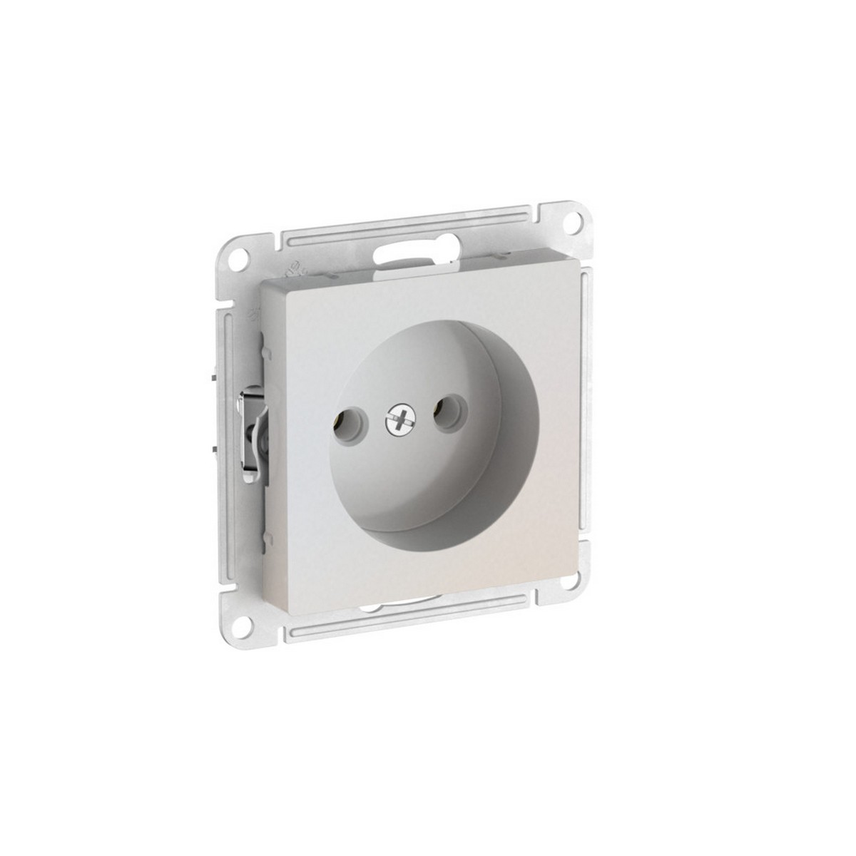 AtlasDesign Жемчуг Розетка SE AtlasDesign Жемчуг без заземления без шторок быстрозажим. клем. ATN000441S
