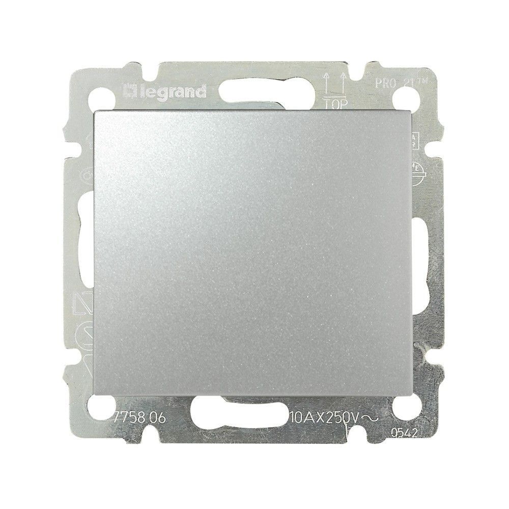 Legrand Valena Classic Алюминий Выключатель Legrand Valena Алюминий 1-клавишный 770101