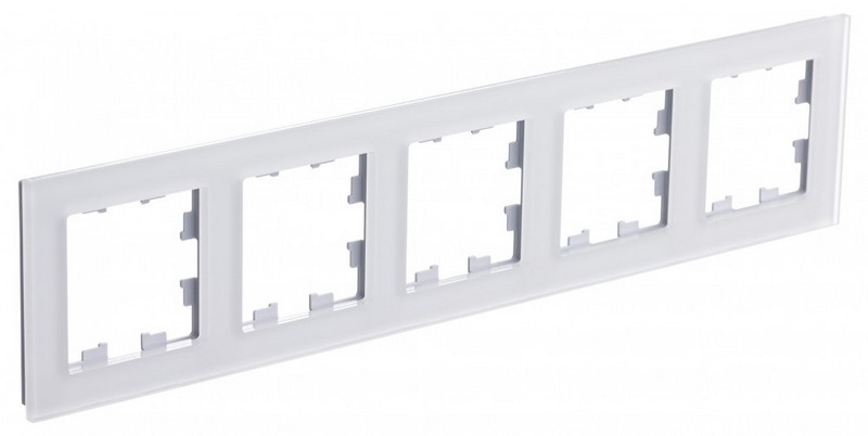 AtlasDesign Рамки Nature Рамка Systeme Electric AtlasDesign Nature Матовое стекло Белый 5-ая универсальная ATN330105