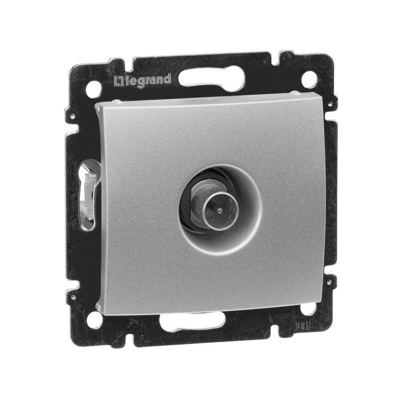 Legrand Valena Classic Алюминий Розетка TV Legrand Valena Алюминий проходная, 14 дБ 770131
