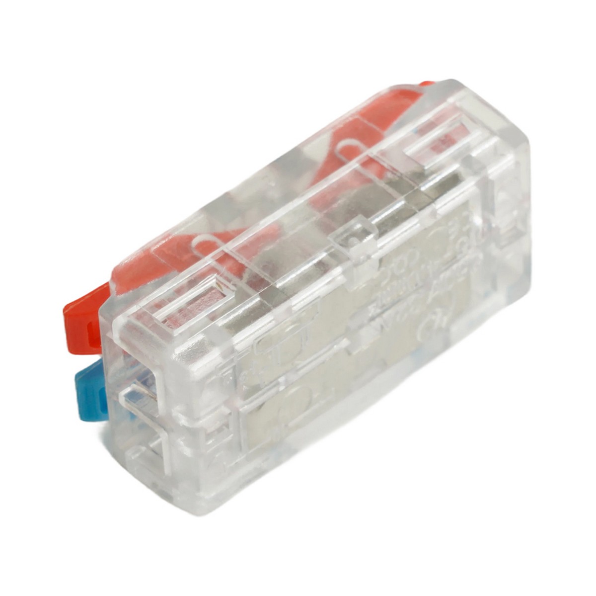 Клемма STEKKER LD219-422 супер-компактная проходная на 2 контакта (DIY упак 10 шт) 49784