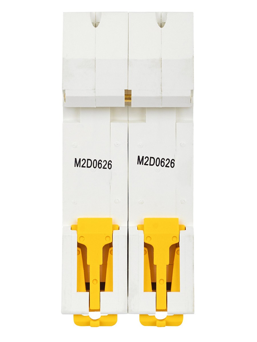 2 полюсные (двухполюсные) Автоматический выключатель IEK ARMAT M06N 2P D 6А AR-M06N-2-D006 