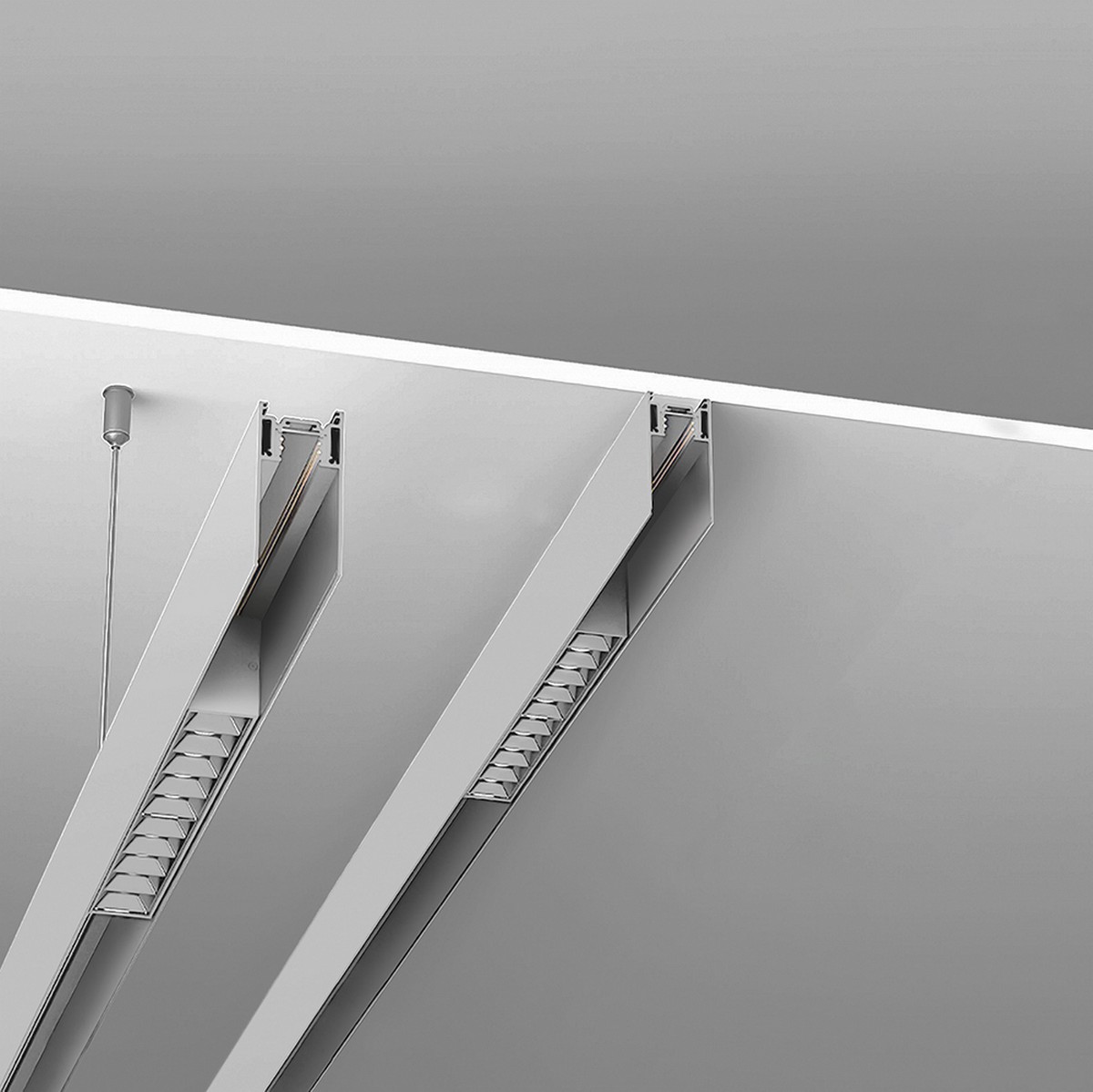 Трековые светодиодные светильники Шинопровод Feron для магнитных трековых  светильников белый 1м CABM1000 41960 