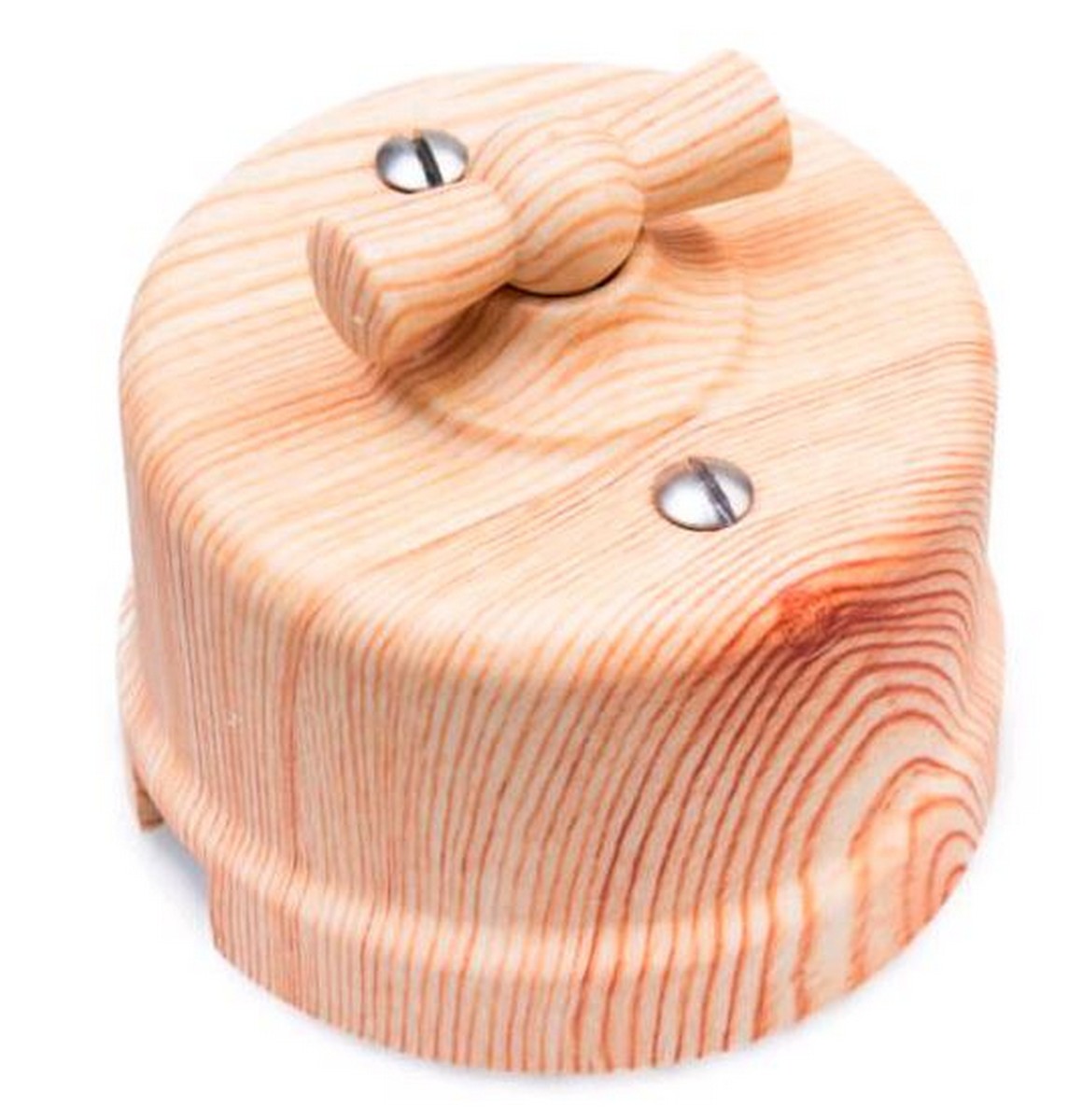 Bironi Лизетта - Ретро розетки и выключатели Выключатель 2-кл BIRONI Пластик Карельская сосна B1-202-13