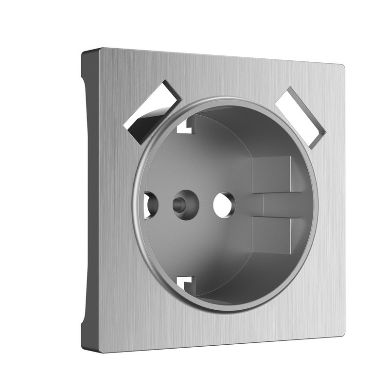 Werkel Серебряный рифленный механизмы Накладка Werkel для розетки USB (cеребряный рифленый) W1179509