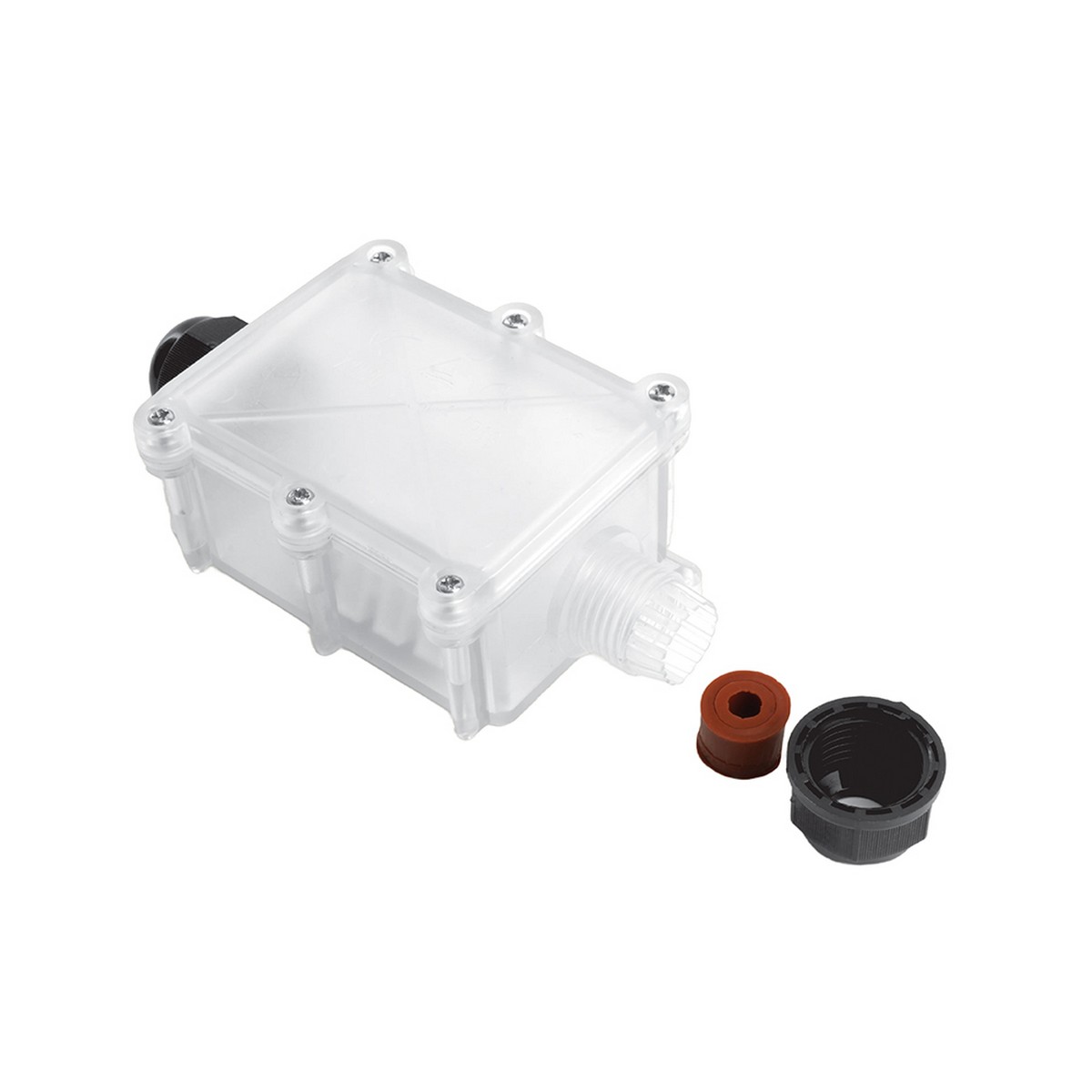 Коробка распределительная STEKKER LD537 водонепроницаемая на 2 выхода 450V 130x70x40 прозрачный 50129