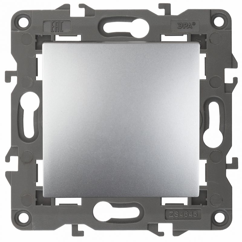 Розетки и выключаиели ЭРА Elegance Алюминий Переключатель ЭРА Elegance Алюминий промеж. 1-кл 14-1108-03 Б0034259
