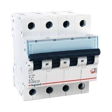 4 полюсные (четырехполюсные) Автоматический выключатель Legrand TX3 4P 16A (С) 6000 404070