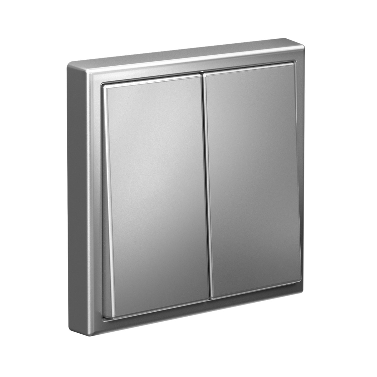 ArtGallery Сталь Выключатель Systeme Electric ArtGallery Сталь 2-клавишный кнопочный  GAL000917