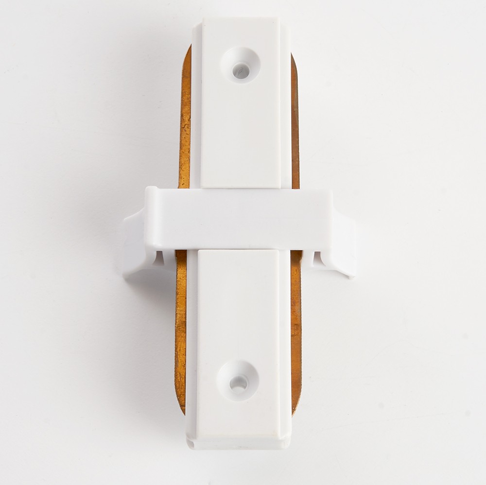 Трековые светодиодные светильники Коннектор прямой для шинопровода Feron LD1000 белый 10314 