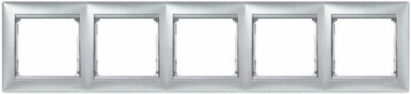 Legrand Valena Classic Алюминий Рамка Legrand Valena Алюминий 5-ая гориз 770155