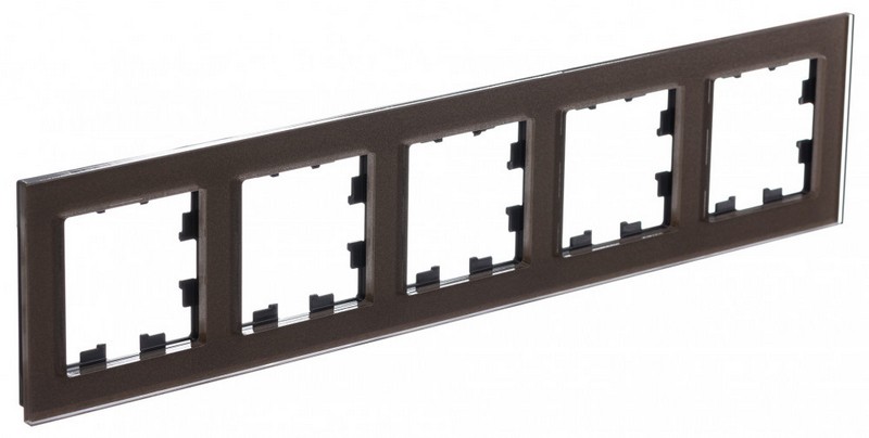 AtlasDesign Рамки Nature Рамка Systeme Electric AtlasDesign Nature Стекло Мокко 5-ая универсальная ATN320605