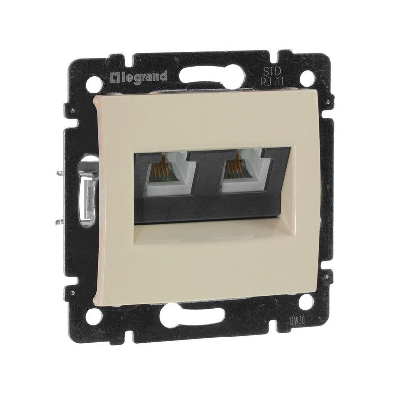 Legrand Valena Classic Кремовый Розетка телефонная Legrand Valena Крем 2-ая 774339