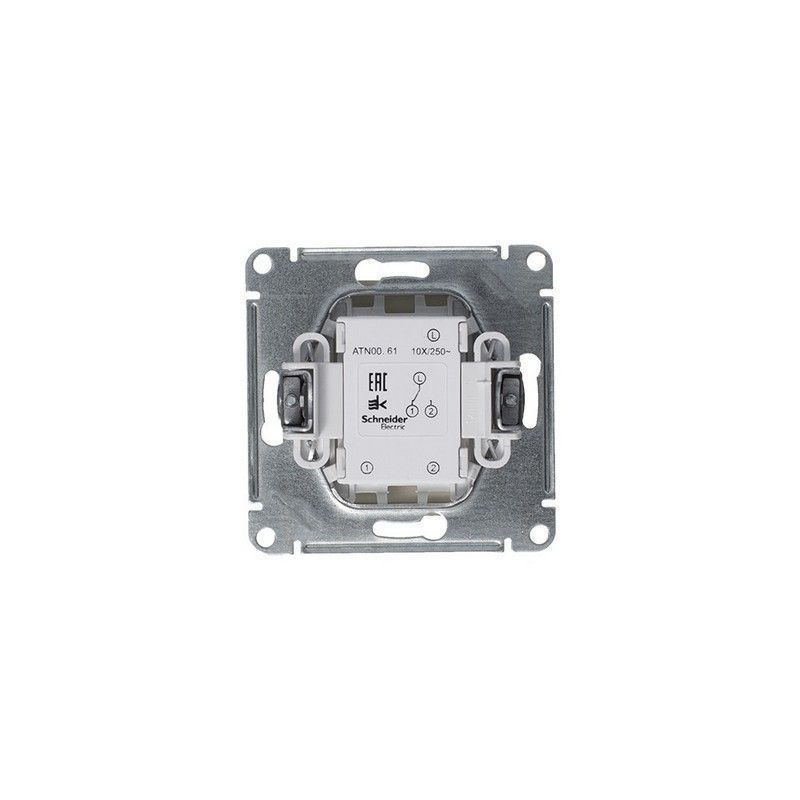 AtlasDesign Алюминий Переключатель 1-клавишный, Systeme Electric AtlasDesign Алюминий сх.6, ATN000361
