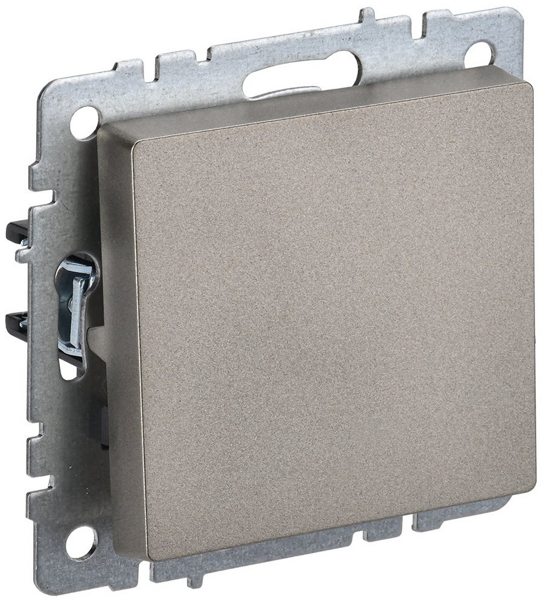 IEK Brite Шампань Выключатель IEK BRITE 1-клавишный 10А ВС10-1-0-БрШ шампань BR-V10-0-10-K37