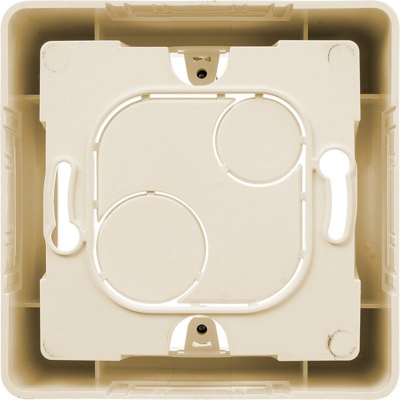 Legrand Inspiria Слоновая кость Коробка накладного монтажа Legrand INSPIRIA Слоновая кость 1 пост 673981