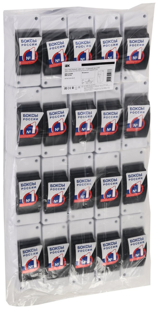 Пластиковые боксы и щиты IEK Корпус пластиковый IEK KREPTA 3 КМПн 2/2IP30 белый откр.монтаж MKP42-N-02-30-20