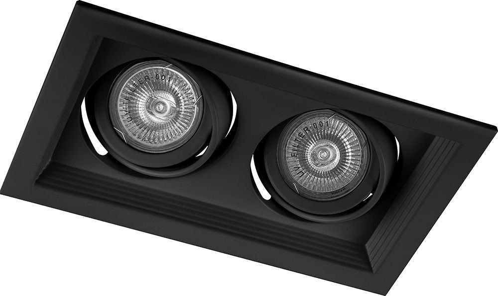 Встраиваемые светодиодные светильники Светильник встраиваемый Feron DLT202 потолочный MR16 G5.3 черный 32442 