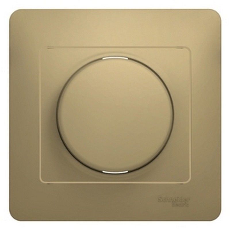 Glossa Титан Светорегулятор (диммер) Systeme Electric Glossa Титан поворотный, 300Вт  GSL000434