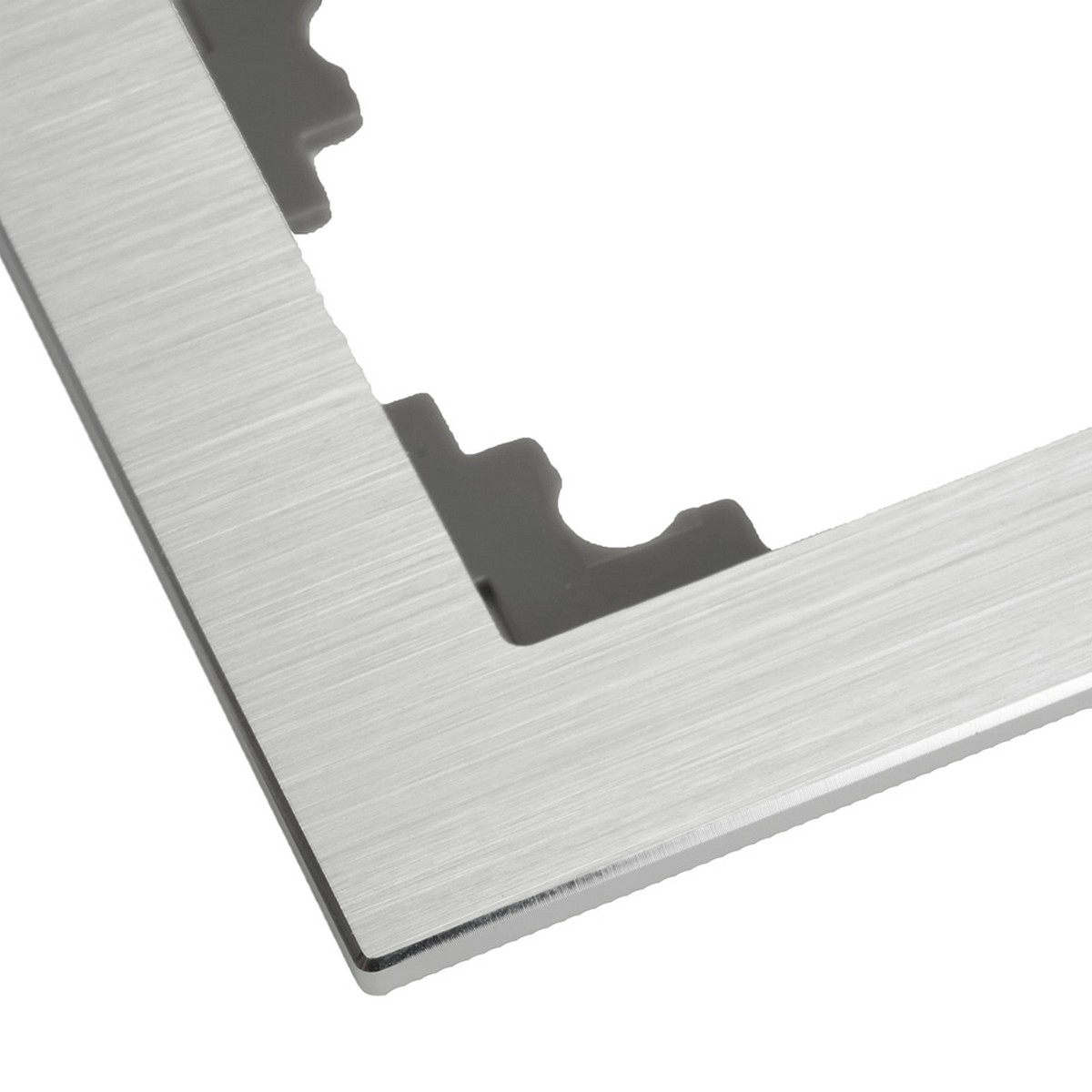 Катрин - Розетки и выключатели Stekker Рамка 1-местная металл STEKKER MFR00-7001-03 Катрин серебро 50011