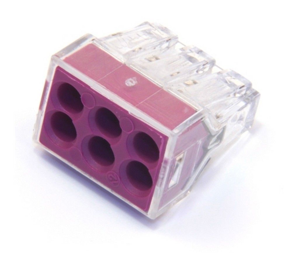 WAGO Клемма  для 6-и медных и алюминевых проводов  до 2,5 мм