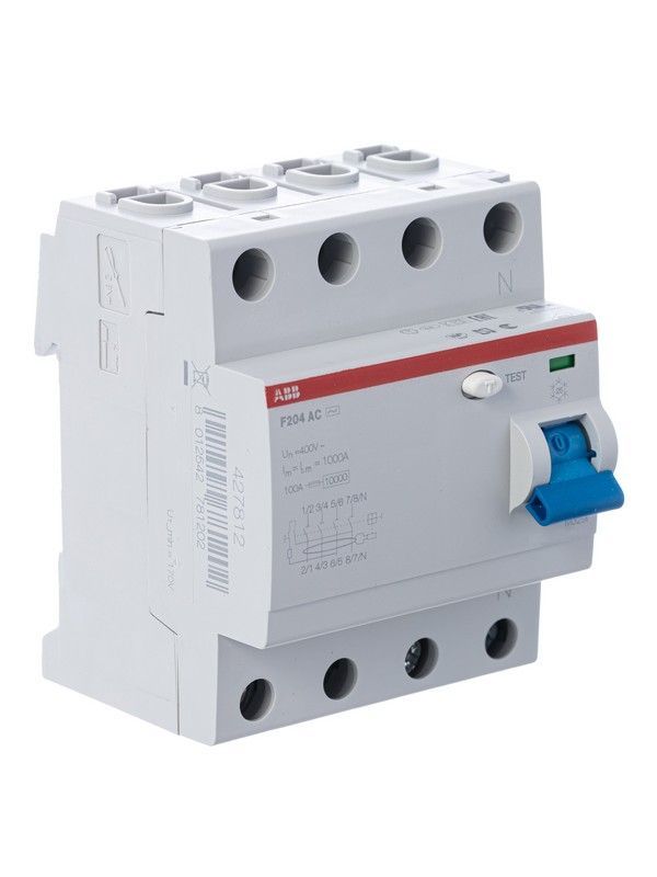 ABB УЗО ABB F204 4P 40A 30mA (AC) 2CSF204001R1400 