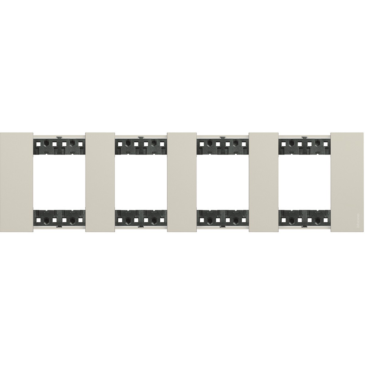 Bticino Living Now Рамки Рамка BT Living now Песочный немецкий стандарт 4 поста (2+2+2+2 мод) KA4802M4KM