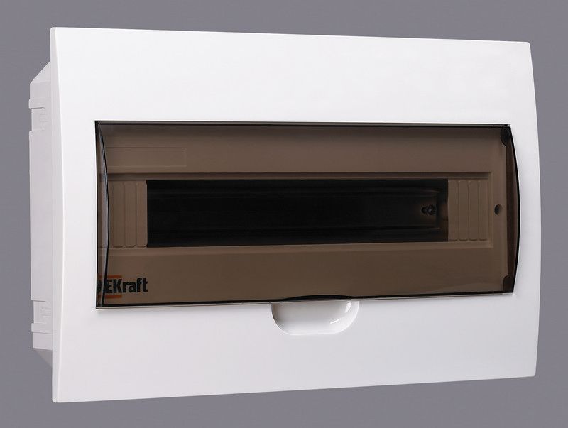 Пластиковые боксы и щиты Dekraft Корпус пластиковый Dekraft ЩРВ-П-18 встраиваемый 18 мод. IP41 31005DEK