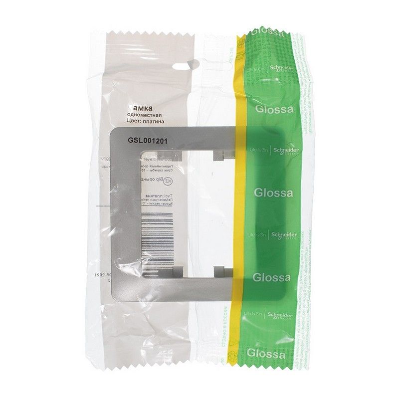 Glossa Платина Рамка Systeme Electric Glossa Платина 1-ая GSL001201