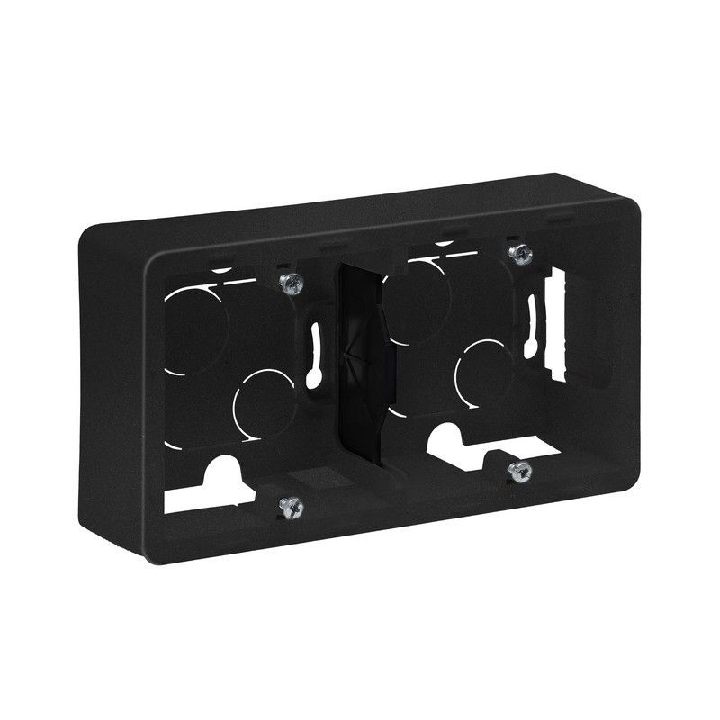 Legrand Inspiria Антрацит Коробка накладного монтажа Legrand INSPIRIA Антрацит 2 поста 673993