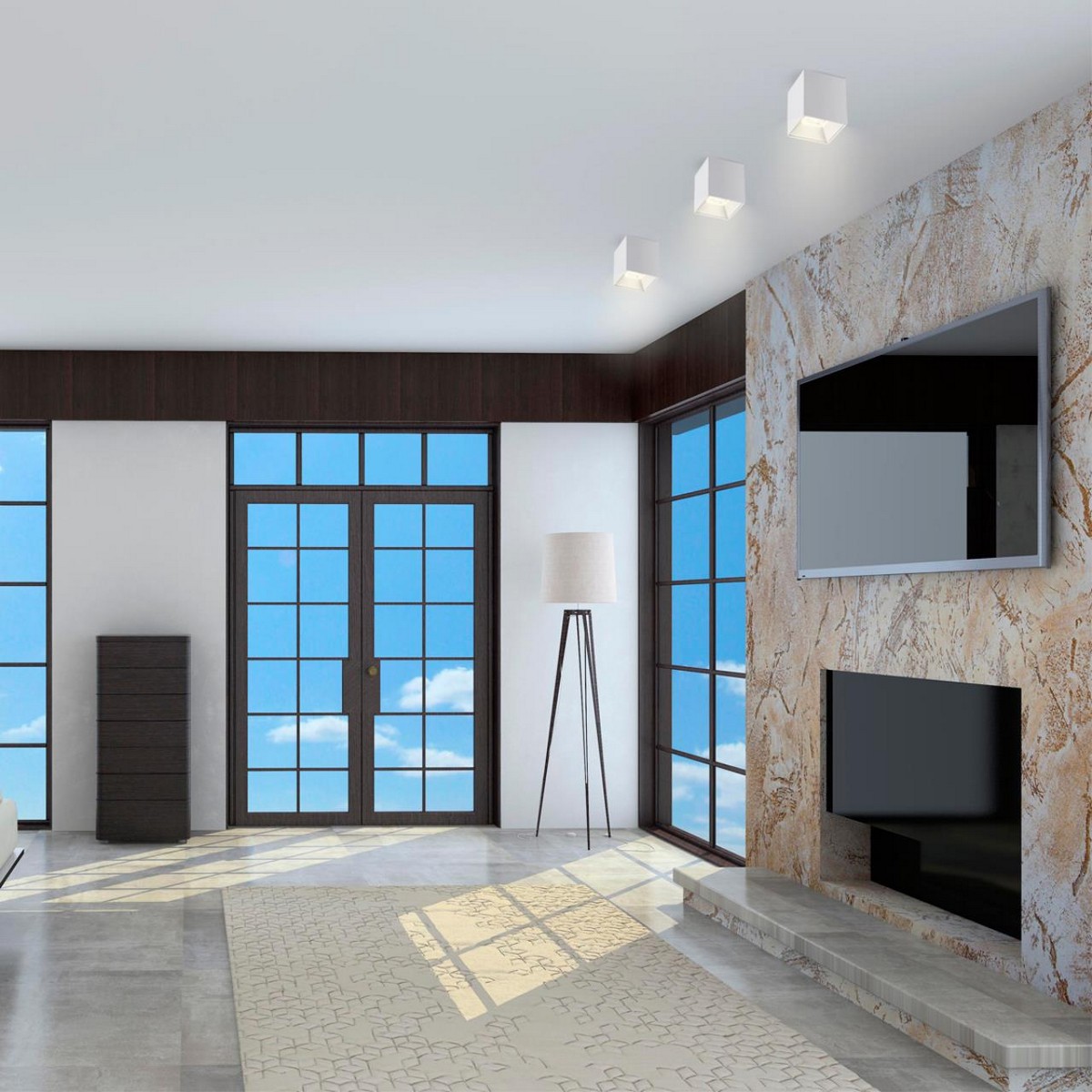 Накладные светодиодные светильники Светильник накладной NOVOTECH 358478 RECTE 