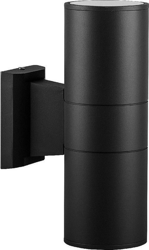 Уличные настенные светильники Светильник садово-парковый Feron DH0702 на стену вверх/вниз  2*E27 230V черный 06294