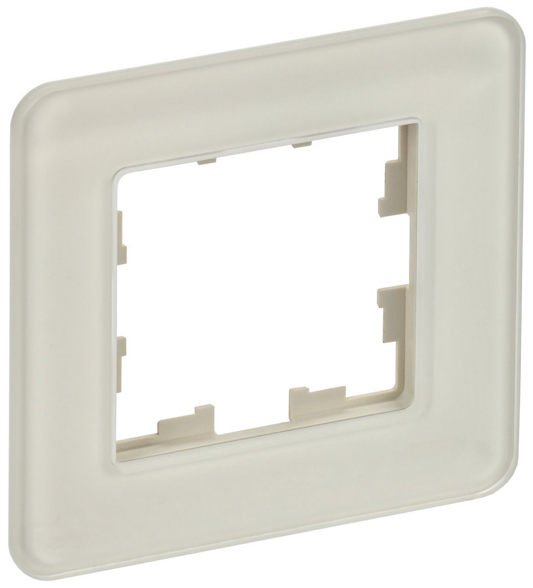 IEK Brite Рамки Рамка IEK BRITE DECOR Песчаный матовый стекло скругл.угол 1-м РУ-1-2-Бр RE BR-M12-G-41-K98