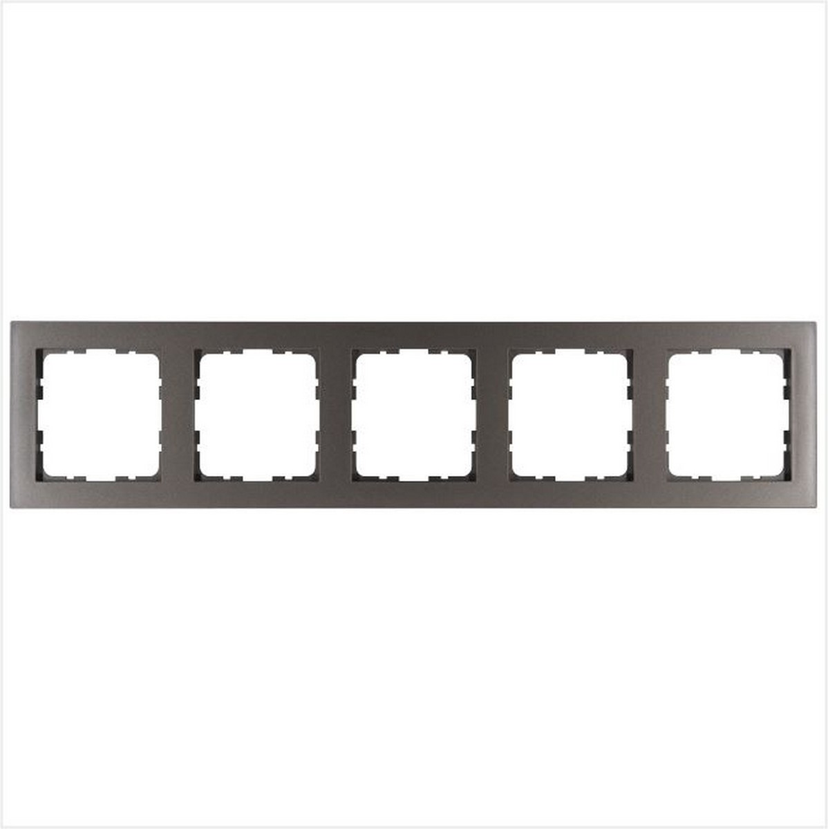 JASMART G - розетки и выключатели Рамка JASMART G-Classic 5-постовая Мокко G1005Z