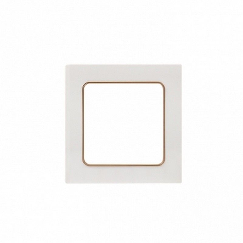EKF Стокгольм белый Рамка 1-ая EKF PROxima Стокгольм Белый Линяя шампань  EYM-G-302-10