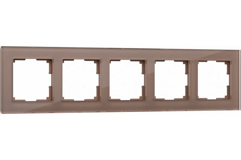 Рамки Werkel Favorit Рамка Werkel Favorit на 5 постов (латте, стекло) W0051142
