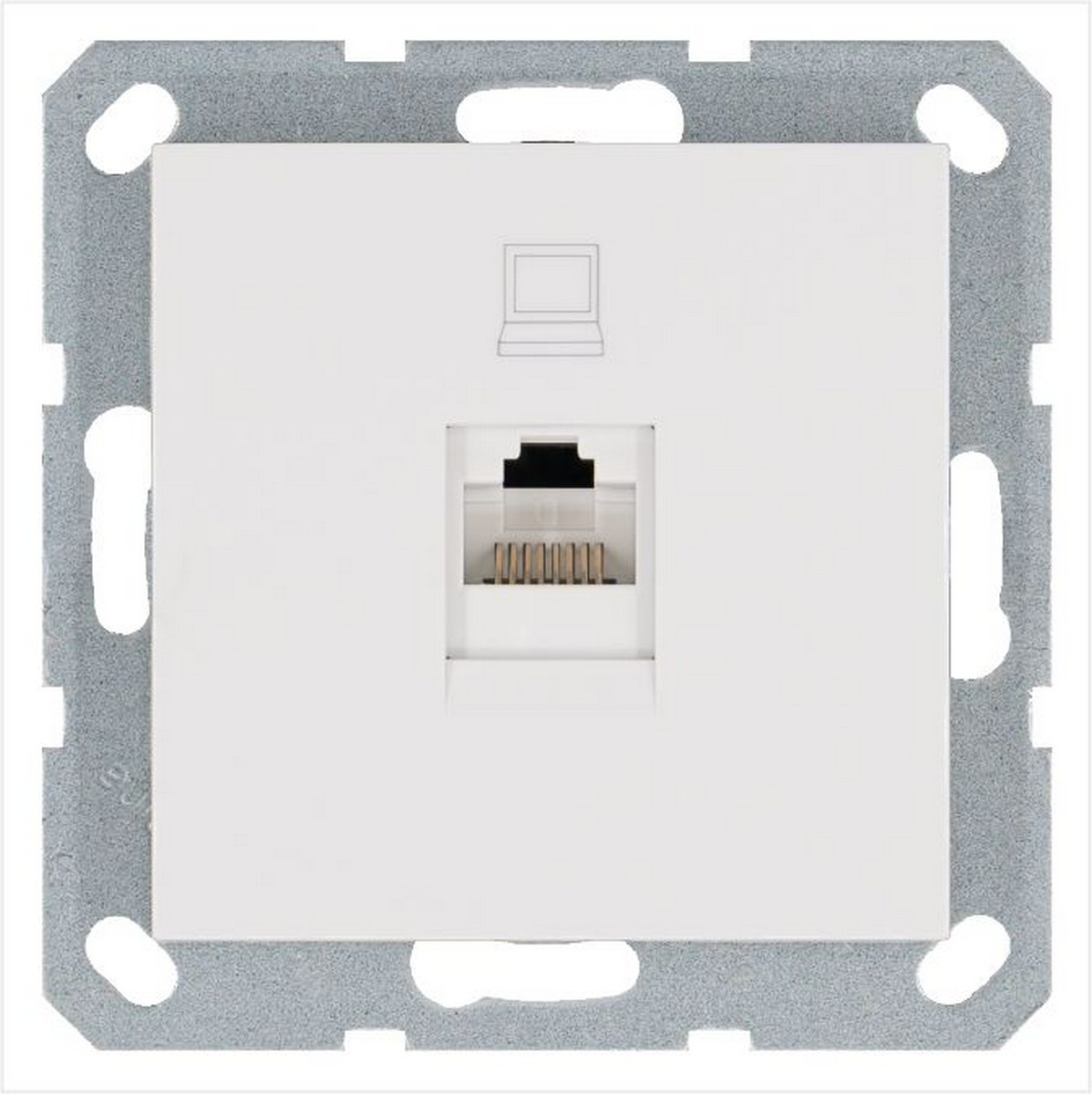 JASMART G - розетки и выключатели Интернет-розетка JASMART RJ45 Белый глянцевый G6105W