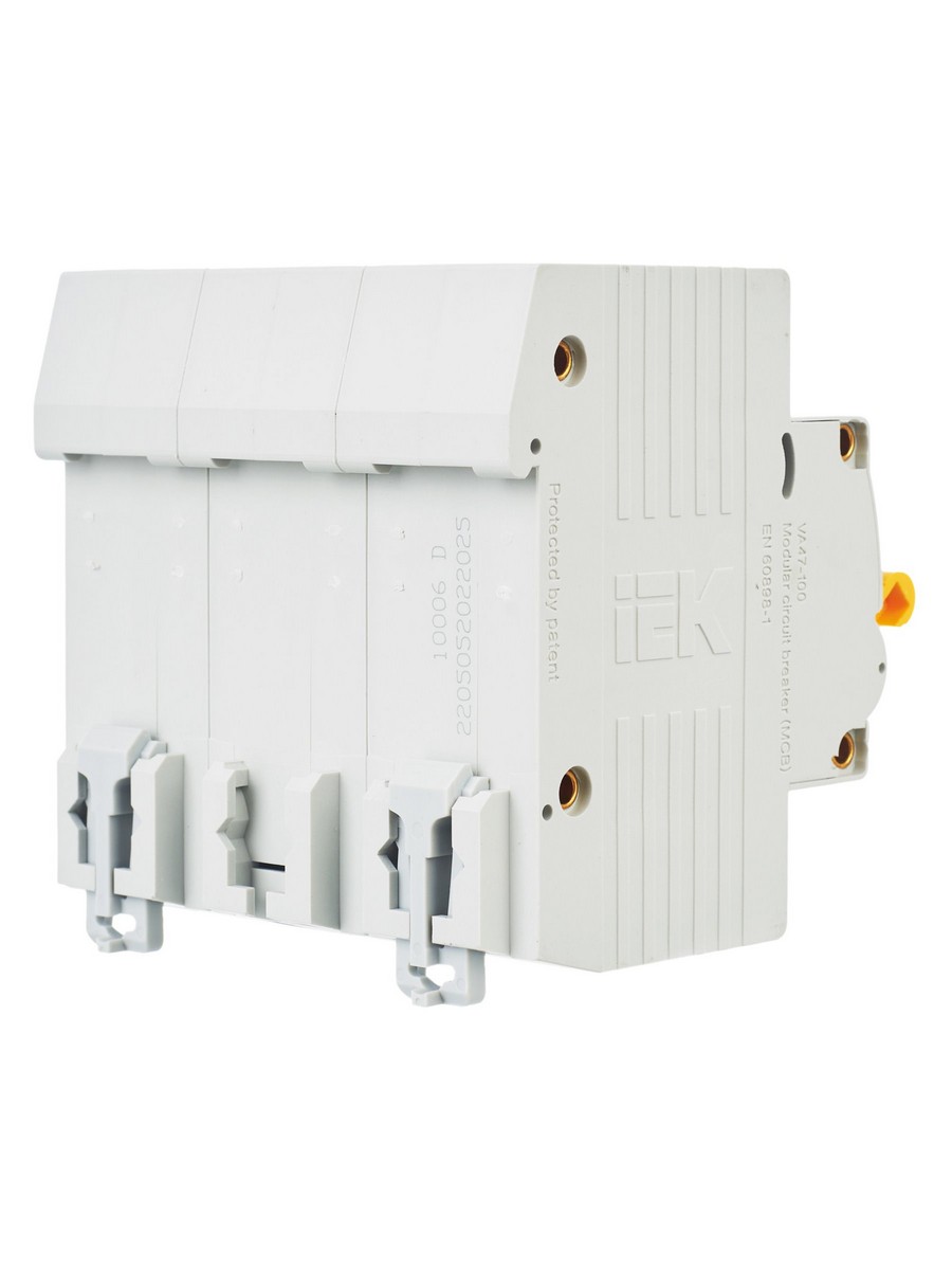 3 полюсные (трехполюсные) Автоматический выключатель IEK KARAT ВА47-100 3Р 25А 10кА х-ка D MVA40-3-025-D 