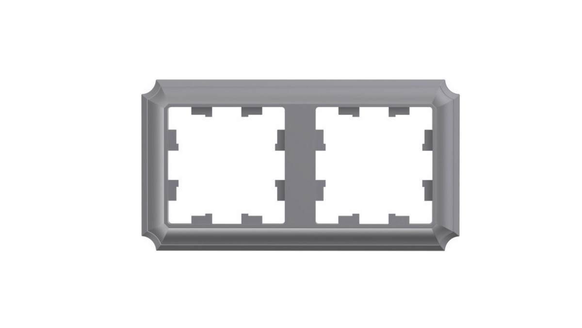 AtlasDesign Рамки Antique Рамка Systeme Electric AtlasDesign Antique Сталь 2-ая, универсальная ATN100902