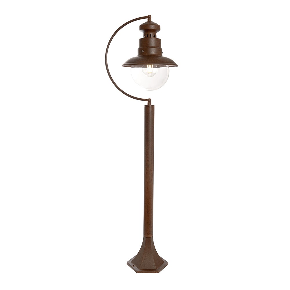 Уличные светильники столб Светильник садово-парковый Feron PL576 столб 60W 230V E27 коричневый 11624