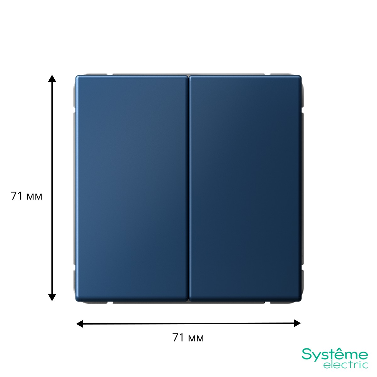 ArtGallery Аквамарин Выключатель SE ArtGallery Аквамарин 2-клавишный, быстрозажим. клем. GAL001151S