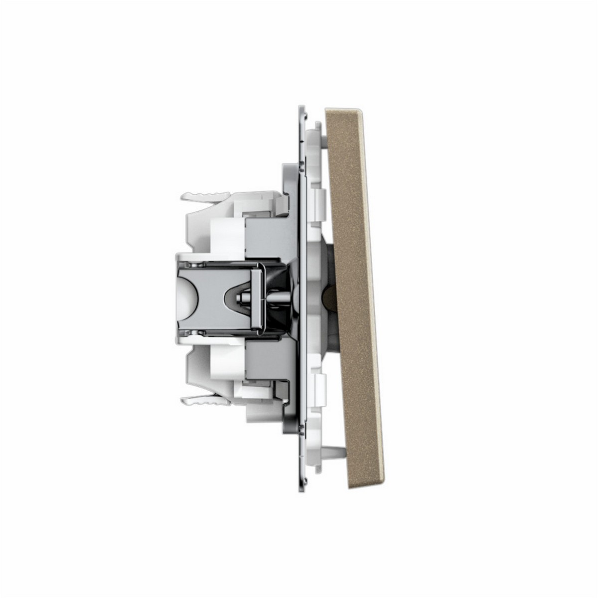 ArtGallery Шампань Переключатель SE ArtGallery Шампань 1-клавишный, быстрозажим. клем. GAL000561S