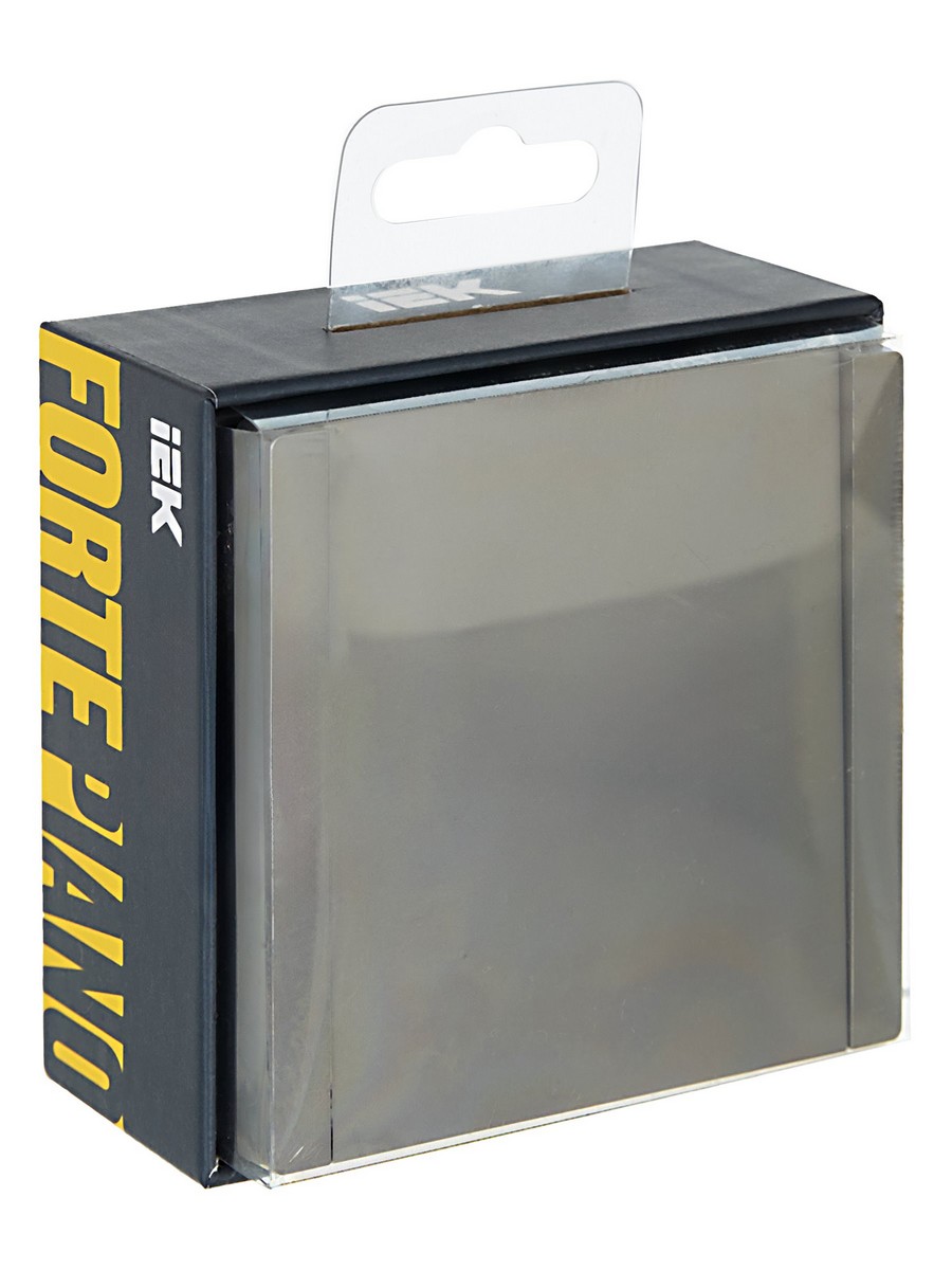 IEK FORTE&PIANO Сталь Выключатель IEK FORTE&PIANO Сталь 1-кл перекрестный 10А FP512